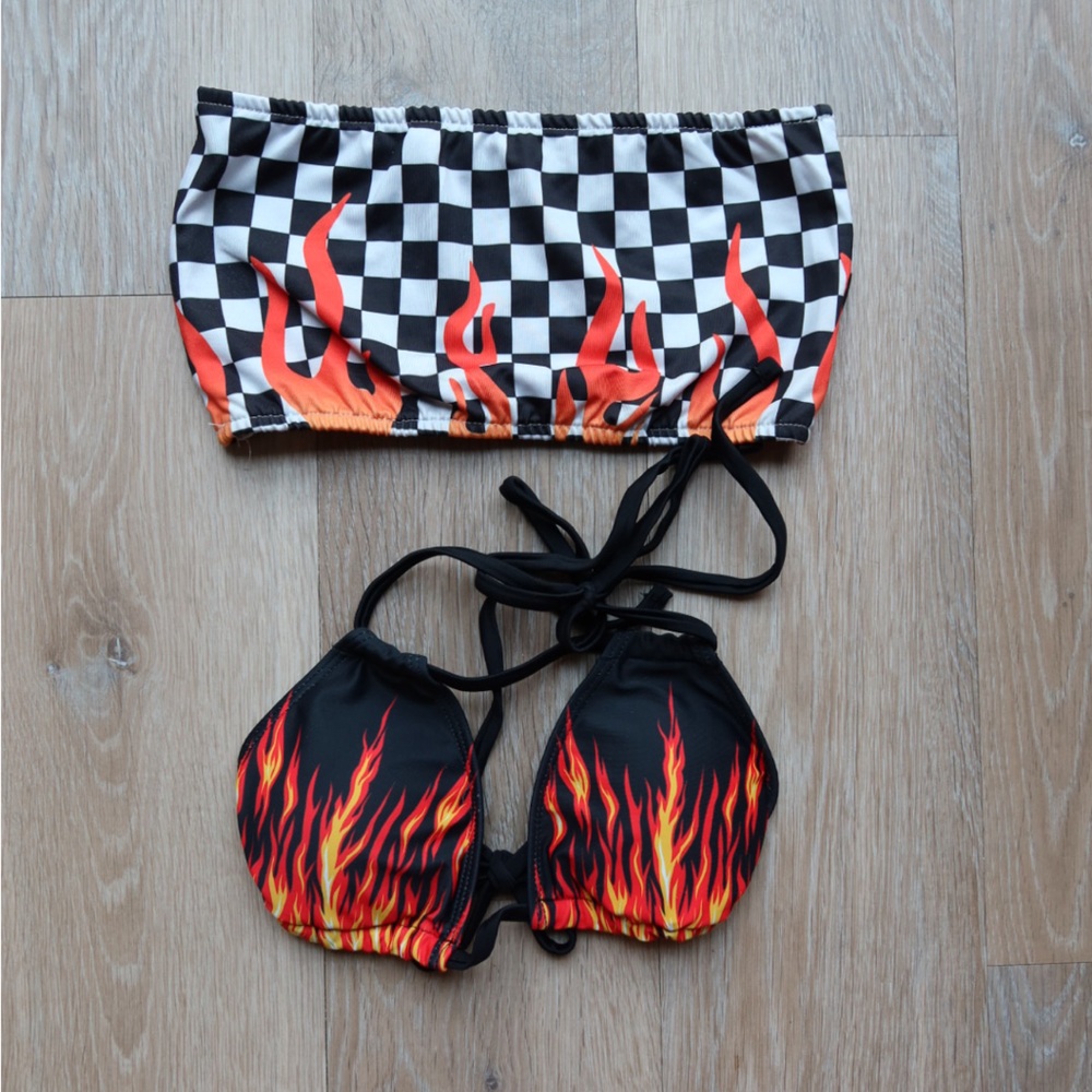 Fire bikini tops
